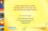 Green electricity market development in Europe and the example of Upper Austria Green electricity market development in Europe and the example of Upper.