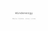 Windenergy Maria Vibeke Jonas Linda. Rapid growth predicted in the global wind energy market.