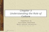 © 2006 Prentice Hall3-1 Chapter 3 Understanding the Role of Culture PowerPoint by Kristopher Blanchard North Central University.