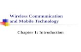 Wireless Communication and Mobile Technology Chapter 1: Introduction.