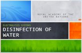 ELECTROLYSIS SYSTEMS DISINFECTION OF WATER ROYAL ACADEMY OF THE UNITED NATIONS.