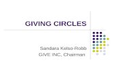 GIVING CIRCLES Sandara Kelso-Robb GIVE INC, Chairman.