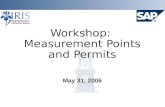 Workshop: Measurement Points and Permits May 31, 2006.