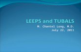 M. Chantel Long, M.D. July 22, 2011. Tubal Ligation Surgical sterilization is the most popular form of contraception in the U.S. (includes tubal ligation.