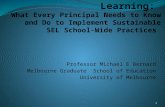 Professor Michael E Bernard Melbourne Graduate School of Education University of Melbourne 1.