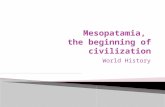 World History.  Today’s Date  Mesopotamia, the beginning of civilization  Page # (Your next available page)