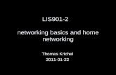 LIS901-2 networking basics and home networking Thomas Krichel 2011-01-22.