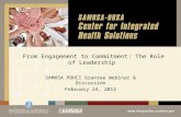From Engagement to Commitment: The Role of Leadership SAMHSA PBHCI Grantee Webinar & Discussion February 24, 2012.