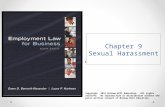 Chapter 9 Sexual Harassment Copyright 2015 McGraw-Hill Education. All rights reserved. No reproduction or distribution without the prior written consent.