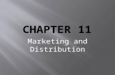 Marketing and Distribution. The Changing Role of Marketing.