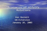 Economics of Alfalfa Rotations Ken Barnett UW-Extension January 26, 2005.
