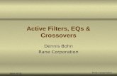 Bohn 6-03 Rane Corporation Active Filters, EQs & Crossovers Dennis Bohn Rane Corporation.