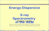 PASI - Electron Microscopy - Chile 1 Lyman - EDS Qual Energy-Dispersive X-ray Spectrometry in the AEM Charles Lyman Based on presentations developed for.