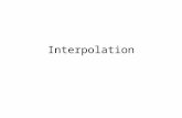 Interpolation. Interpolation is important concept in numerical analysis. Quite often functions may not be available explicitly but only the values of.