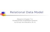 Relational Data Model (Based on Chapter 7 in Fundamentals of Database Systems by Elmasri and Navathe, Ed. 4)