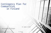 A look into Vulnerable Groups Contingency Plan for Communities in Finland 23 September 2014.