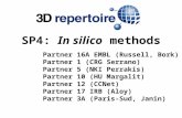 SP4: In silico methods Partner 16A EMBL (Russell, Bork) Partner 1 (CRG Serrano) Partner 5 (NKI Perrakis) Partner 10 (HU Margalit) Partner 12 (CCNet) Partner.