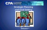 Strategic Planning and Goal Setting THE ROSENBERG ASSOCIATES LTD. .