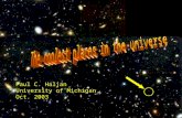 Paul C. Haljan University of Michigan Oct. 2003. I. Laser cooling atoms Magnets Lasers.