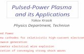 Yakov Krasik Physics Department, Technion Pulsed Power Plasma cathodes for relativistic high-current electron beams Microwave generation Underwater electrical.