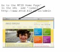 Go to the MTSD Home Page In the URL add “/admin” .