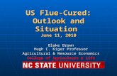 US Flue-Cured: Outlook and Situation June 11, 2010 Blake Brown Hugh C. Kiger Professor Agricultural & Resource Economics College of Agriculture & Life.