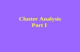 Cluster Analysis Part I. Learning Objectives What is Cluster Analysis? Types of Data in Cluster Analysis A Categorization of Major Clustering Methods.