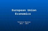 European Union Economics Patricia Nouveau 2012 - 2013.