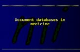 Document databases in medicine. Alpe Adria Master Course :: Medical Informatics :: Dr. J. Dimec: Document databases in medicine.2 Bibliographic databases: