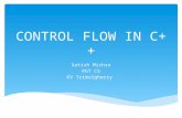 CONTROL FLOW IN C++ Satish Mishra PGT CS KV Trimulgherry.