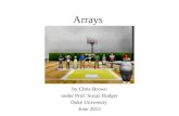 Arrays by Chris Brown under Prof. Susan Rodger Duke University June 2012.