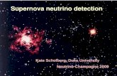 Supernova neutrino detection Kate Scholberg, Duke University Neutrino Champagne 2009.