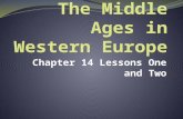 Chapter 14 Lessons One and Two. Early Middle Ages: Early Christian: 200 AD – 550 Dark Ages: 550-750 Carolingian and Ottonian: 750-1000 Romanesque: 1000-1150.