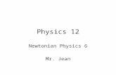 Physics 12 Newtonian Physics 6 Mr. Jean. The plan: Video clip of the day Circular Motion Demonstrations.