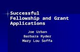 Successful Fellowship and Grant Applications Joe Urban Barbara Ryder Mary Lou Soffa.