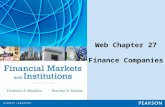 Web Chapter 27 Finance Companies. Copyright ©2015 Pearson Education, Inc. All rights reserved.27-1 Chapter Preview Suppose you need to buy a car, but.