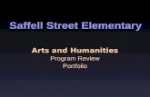 Saffell Street Elementary Arts and Humanities Program Review Portfolio.