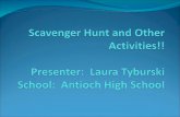 Scavenger Hunt! 1. Pass out Scavenger Hunt worksheets 2. Break into pairs 3. Every pair should stand by a different poster (write the letter, on the poster,