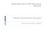 Exploring VoD in P2P Swarming Systems By Siddhartha Annapureddy, Saikat Guha, Christos Gkantsidis, Dinan Gunawardena, Pablo Rodriguez Presented by Svetlana.