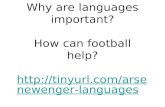 Why are languages important? How can football help?  wenger-languages  wenger-languages.
