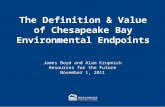 The Definition & Value of Chesapeake Bay Environmental Endpoints James Boyd and Alan Krupnick Resources for the Future November 1, 2011.