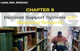 Chapter 9 Copyright ©2012 by Cengage Learning Inc. All rights reserved 1 Lamb, Hair, McDaniel CHAPTER 9 Decision Support Systems and Marketing Research.