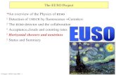 E.Plagnol - HENA June 2003 - 1 The EUSO Project ë An overview of the Physics of EUSO ë Detection of UHECR by fluorescence +Cerenkov ë The EUSO detector.