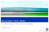 Gavin Astin 29 September 2011 Derailment Risk Model Frequency analysis and scenario development.