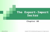 The Export-Import Sector Chapter 08 McGraw-Hill/Irwin Copyright © 2011 by The McGraw-Hill Companies, Inc. All rights reserved.