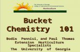 Bucket Chemistry 101 Bodie Pennisi, and Paul Thomas Extension Horticulture Specialists The University of Georgia.