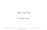 Security Protection Tanenbaum & Bo, Modern Operating Systems:4th ed., (c) 2013 Prentice-Hall, Inc. All rights reserved.