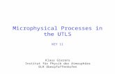 Klaus Gierens Institut für Physik der Atmosphäre DLR Oberpfaffenhofen Microphysical Processes in the UTLS KEY 11.
