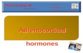 Adrenocortical hormones. The adrenal cortex secretes 3 types of hormones: Mineralocorticoids (mainly aldosterone) Glucocorticoids (mainly cortisol = hydrocortisol)