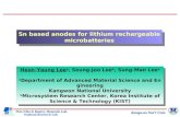 Thin Film & Battery Materials Lab. National Research Lab. Kangwon Nat’l Univ. Heon-Young Lee a, Seung-Joo Lee b, Sung-Man Lee a a Department of Advanced.